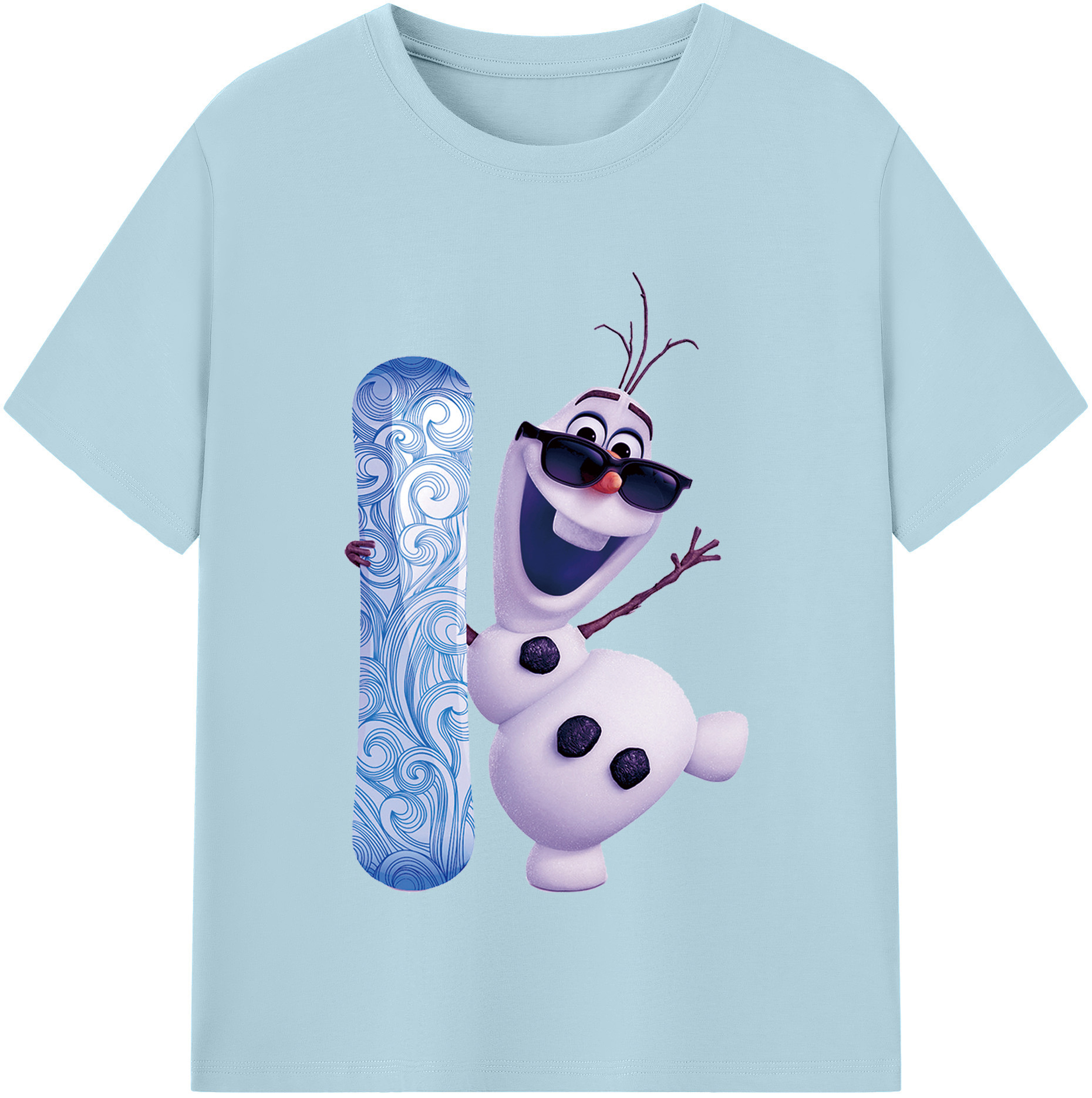 （画像用） アナと雪の女王 アンナ エルサ Frozen Anna Elsa 綿100％半袖Tシャツ（フロントプリント）